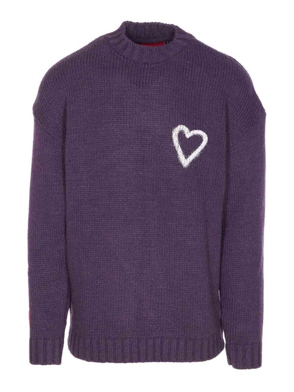 VISION OF SUPER: Pull col rond - Pull Col Rond - Violet