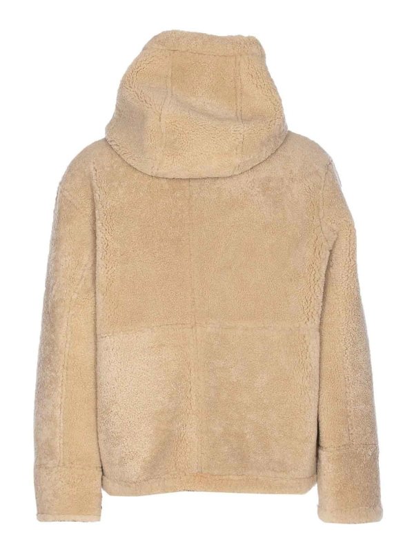 YVES SALOMON: Fur & Shearling Coats online - Reversible Aviateur Shearling Jacket