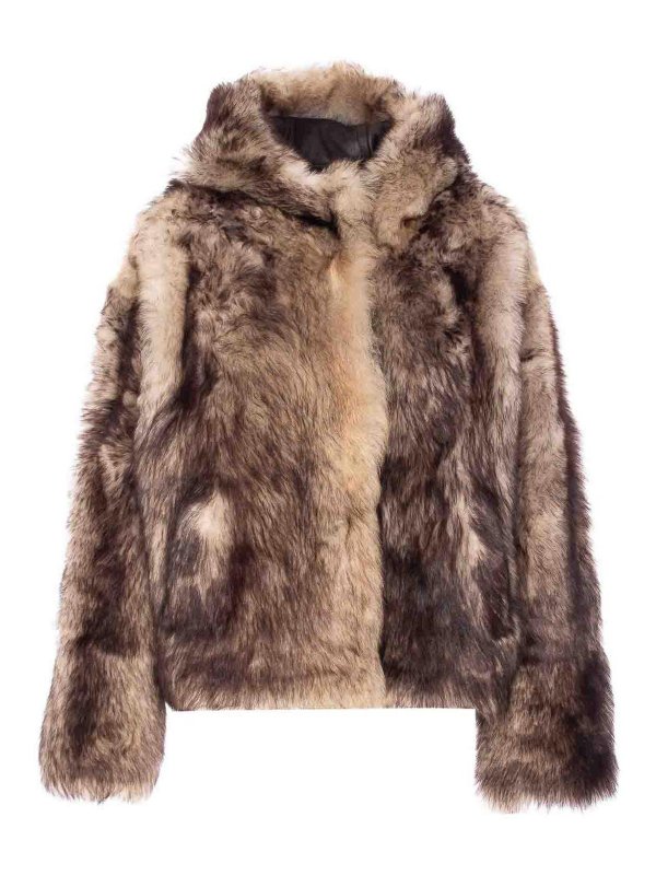 YVES SALOMON: Fur & Shearling Coats - Fur Jacket