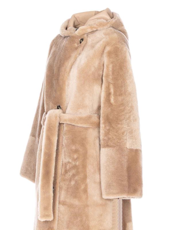 The Best Shops YVES SALOMON: Pellicce e montoni - Pelliccia beige