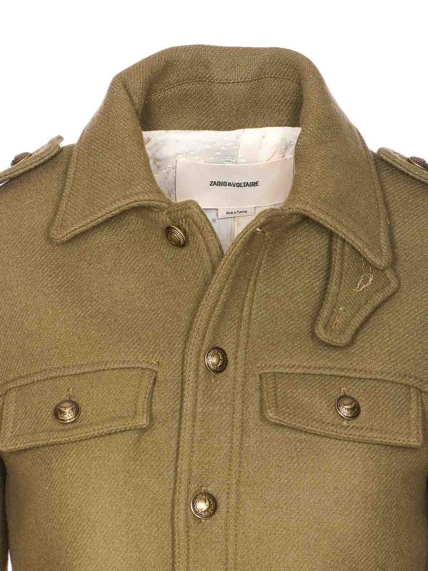 カジュアルジャケット - 緑 shop online: ZADIG&VOLTAIRE