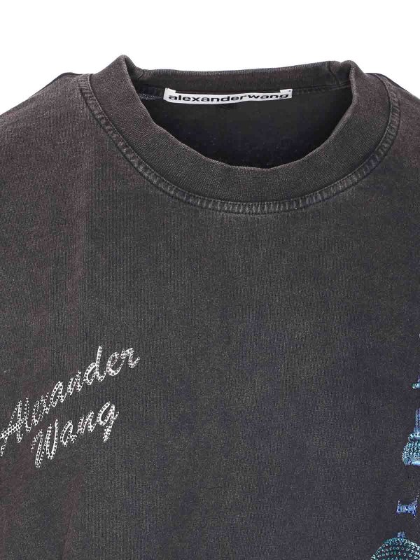 T-Shirt - Schwarz shop online: ALEXANDER WANG