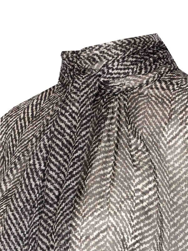 The Best Shops DOLCE & GABBANA: bluse - Camicetta di chiffon di seta