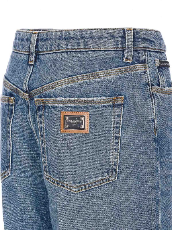 The Best Shops DOLCE & GABBANA: Straight Leg Jeans - Straight Leg Jeans - Blau