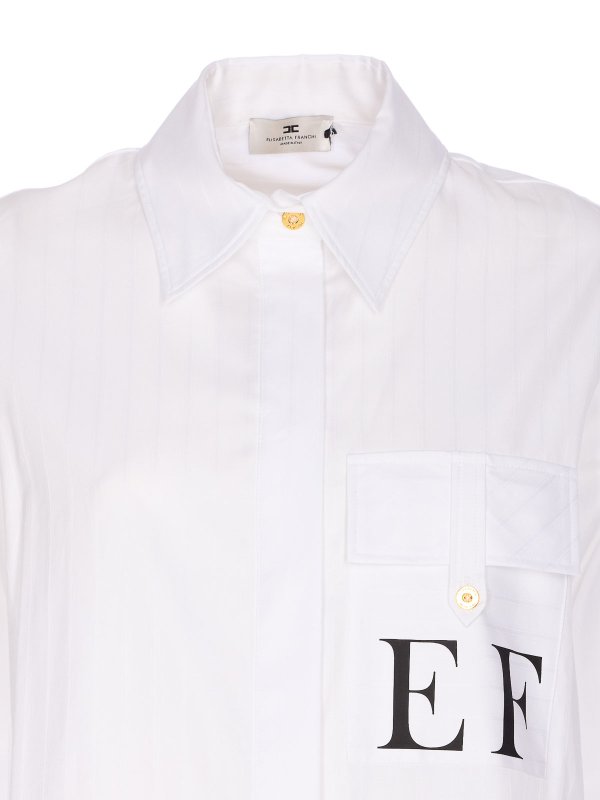 シャツ - 白 shop online: ELISABETTA FRANCHI