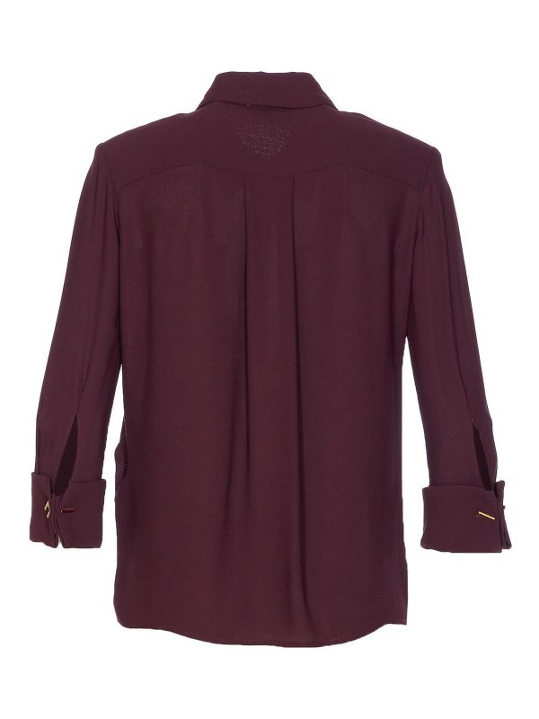 ELISABETTA FRANCHI: shirts online - Bordeaux Shirt Frontal Buttons Closure