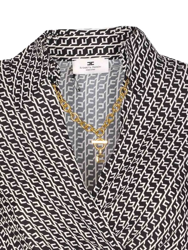 シャツ - 黒 shop online: ELISABETTA FRANCHI