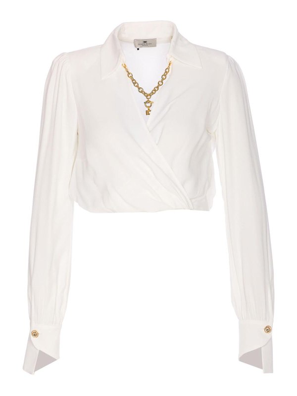 ELISABETTA FRANCHI: Camisas - Camisa - Blanco