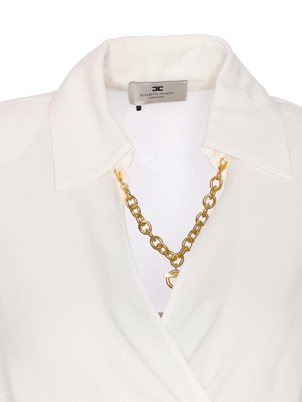 Camisa - Blanco shop online: ELISABETTA FRANCHI