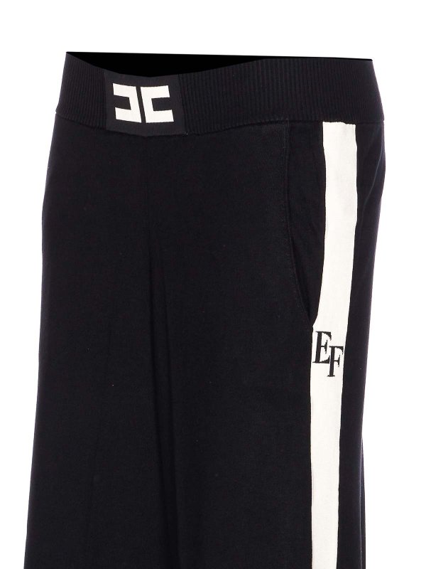 The Best Shops ELISABETTA FRANCHI: casual trousers - Black Pants