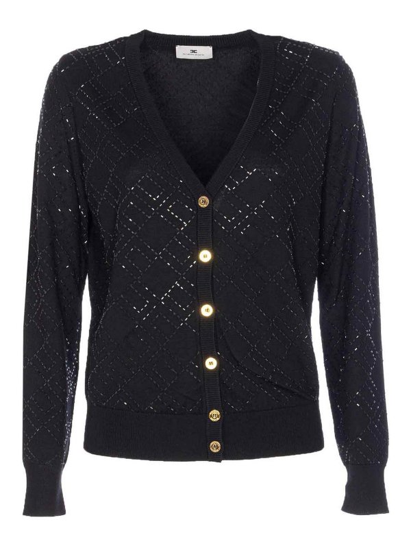 ELISABETTA FRANCHI: Cardigans - Cardigan - Schwarz