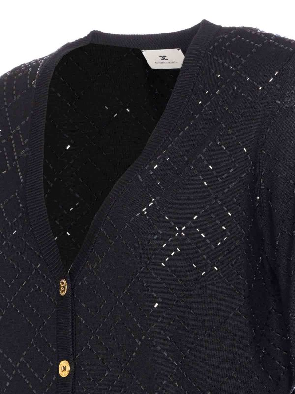 The Best Shops ELISABETTA FRANCHI: Cardigans - Cardigan - Schwarz