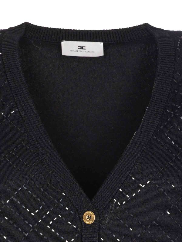 Cardigan - Schwarz shop online: ELISABETTA FRANCHI