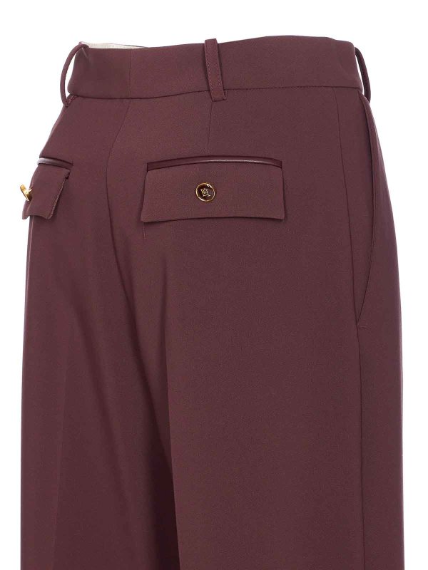 The Best Shops ELISABETTA FRANCHI: Pantalons casual - Pantalons Décontractés - Rouge