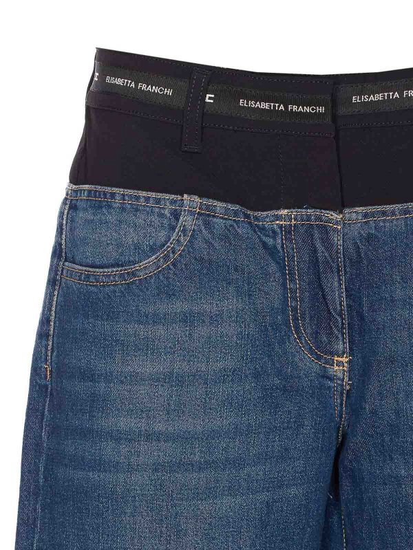 ブーツカットジーンズ - ブルー shop online: ELISABETTA FRANCHI