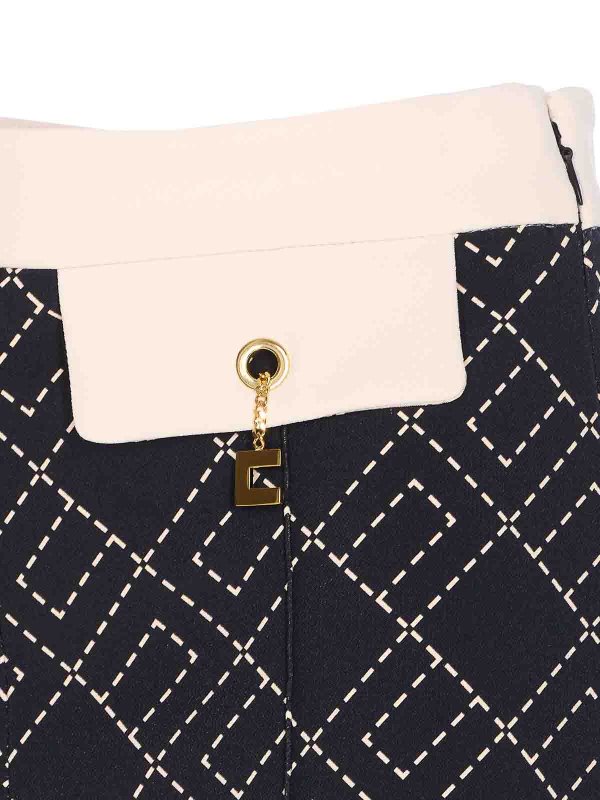 The Best Shops ELISABETTA FRANCHI: Trousers Shorts - Logo Shorts