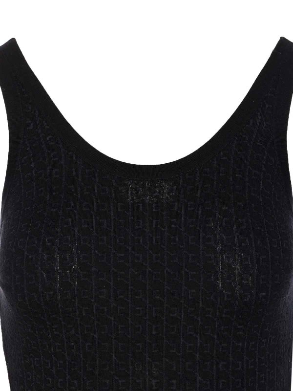 トップ/タンクトップ - 黒 Replica 
online: ELISABETTA FRANCHI