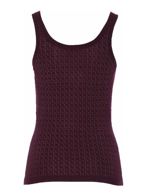 ELISABETTA FRANCHI: トップス＆タンクトップ online - トップ/タンクトップ - ダークレッド