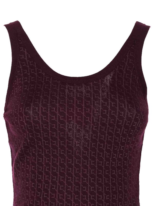 トップ/タンクトップ - ダークレッド shop online: ELISABETTA FRANCHI