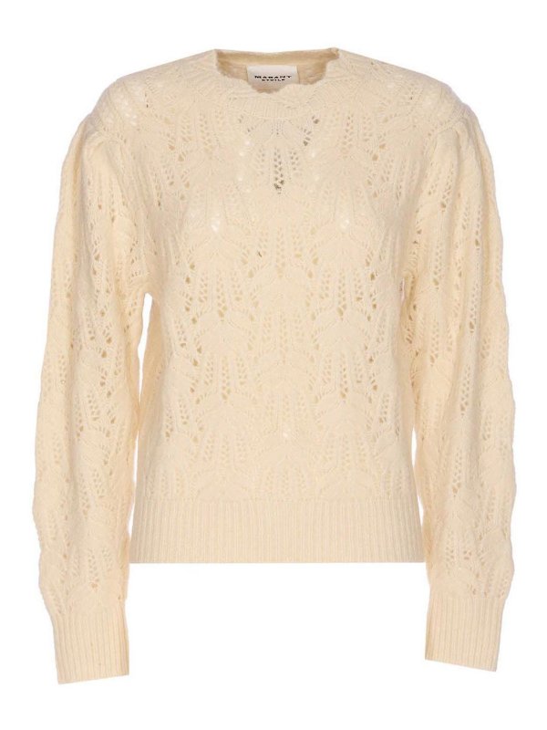 Isabel Marant Etoile: Pull col rond - Pull Col Rond - Blanc