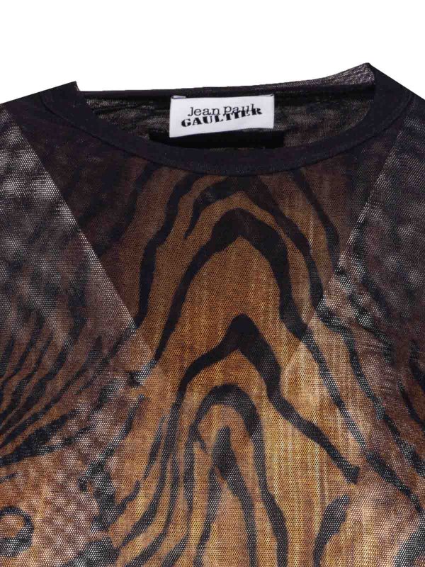 Maniche lunghe in maglie nere e marroni shop online: JEAN PAUL GAULTIER