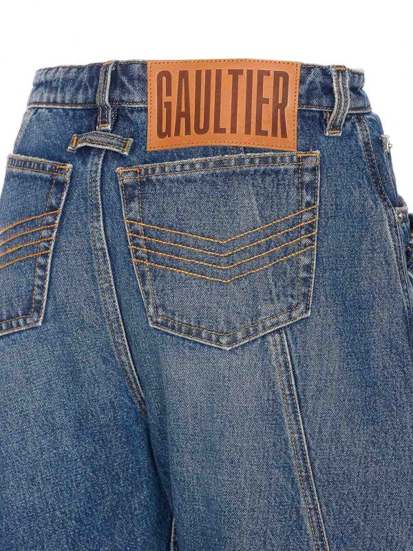 The Best Shops JEAN PAUL GAULTIER: jeans bootcut - Jeans a vita bassa blu vintage