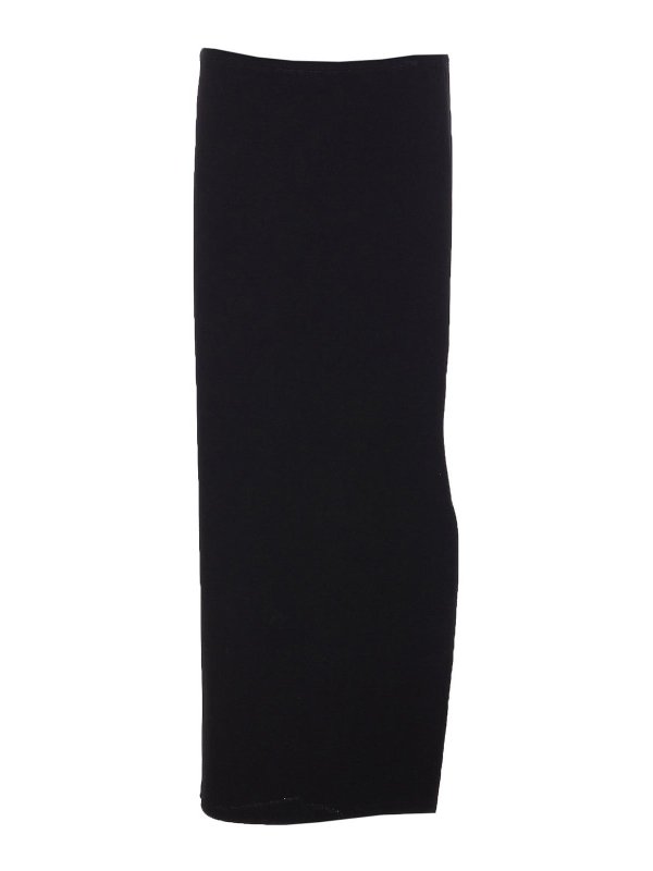 KHAITE: ニーレングススカート＆ミディ丈 - 膝丈/ミディスカート - 黒