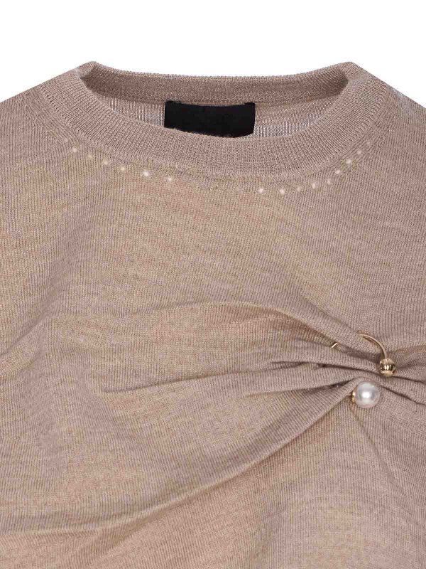 Rundhalspullover - Beige shop online: Liu Jo