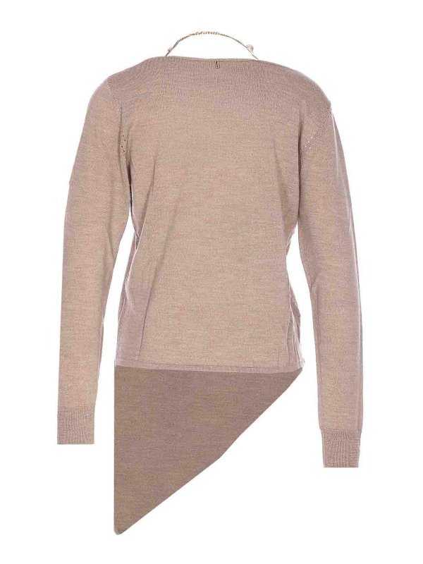 Liu Jo: maglia collo rotondo online - Maglione asimmetrico