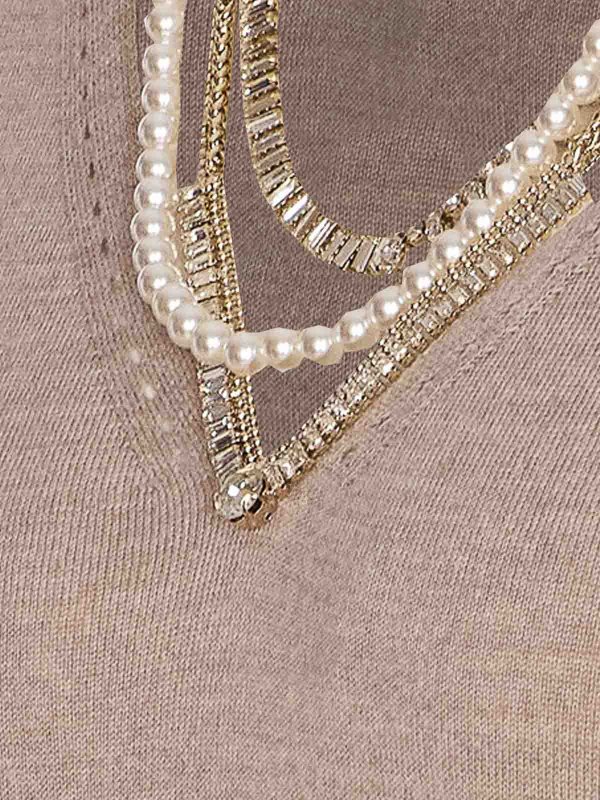 The Best Shops Liu Jo: maglia collo rotondo - Maglione asimmetrico