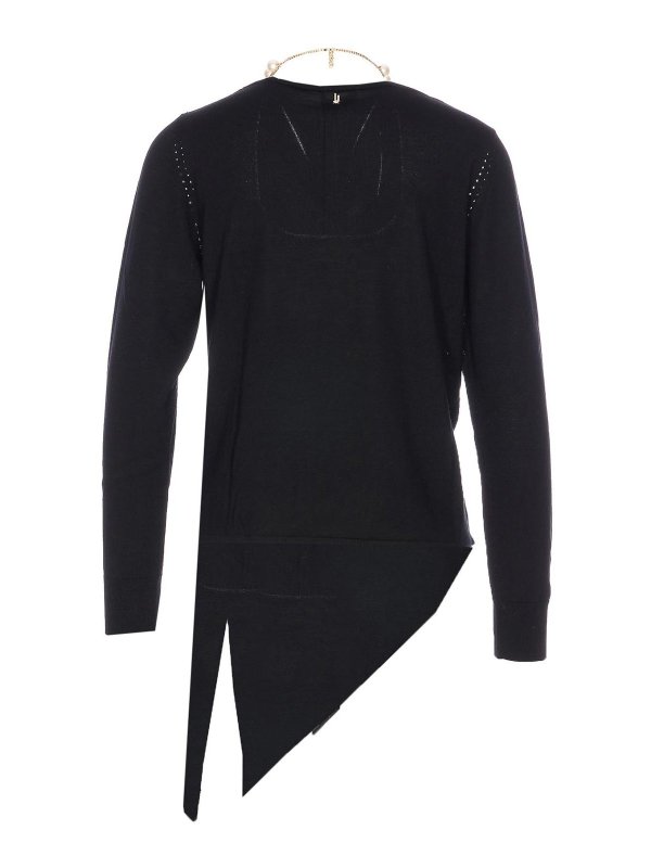 Liu Jo: crew necks online - Black Round Neck
