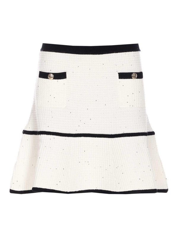 Liu Jo: ニーレングススカート＆ミディ丈 - 膝丈/ミディスカート - 白