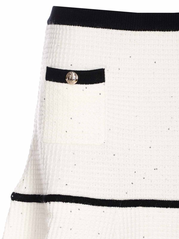 膝丈/ミディスカート - 白 shop online: Liu Jo