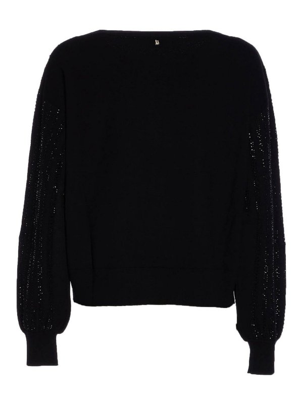 Liu Jo: Suéteres con cuello pico online - Suéter Cuello Redondo - Negro