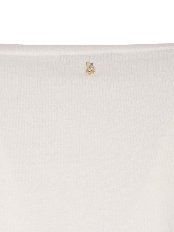 The Best Shops Liu Jo: Pull col rond - Pull Col Rond - Blanc