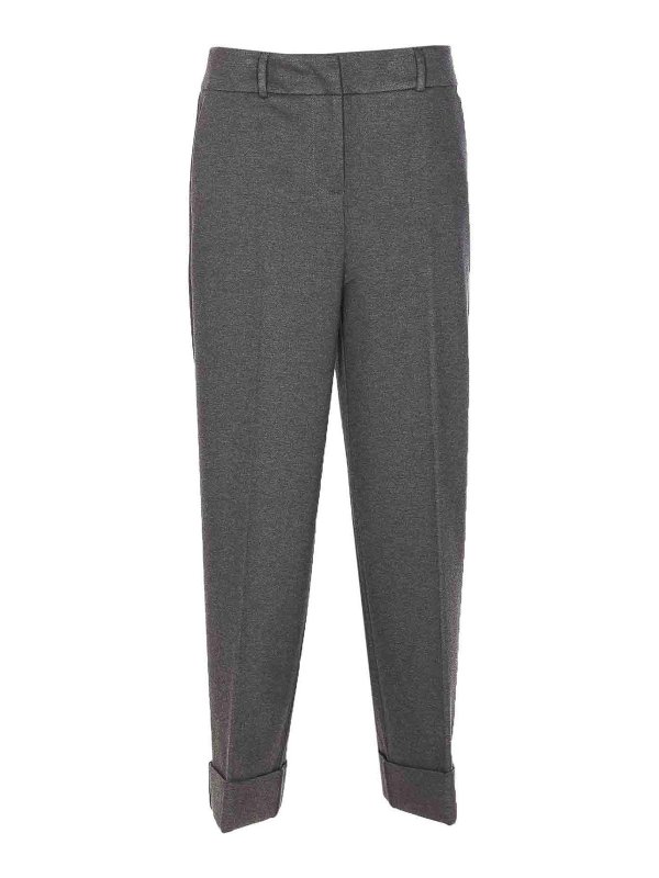 Liu Jo: Pantalons casual - Pantalons Décontractés - Gris