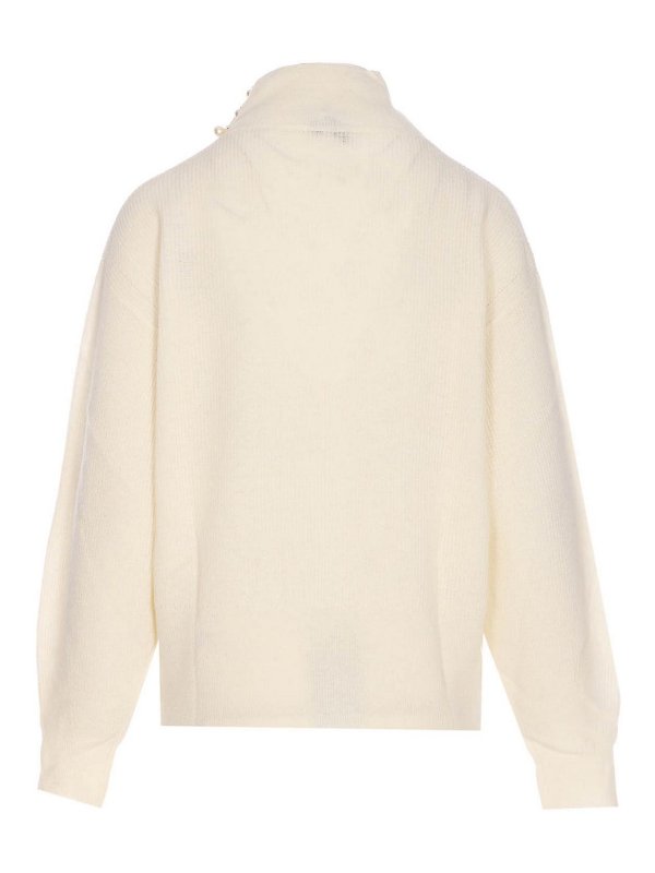 Liu Jo: Suéteres con cuello pico online - Suéter Cuello Redondo - Blanco
