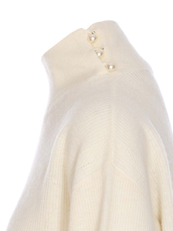 The Best Shops Liu Jo: Suéteres con cuello pico - Suéter Cuello Redondo - Blanco