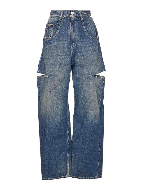 Maison Margiela: Jeans boot-cut - Jeans Boot-Cut - Azul