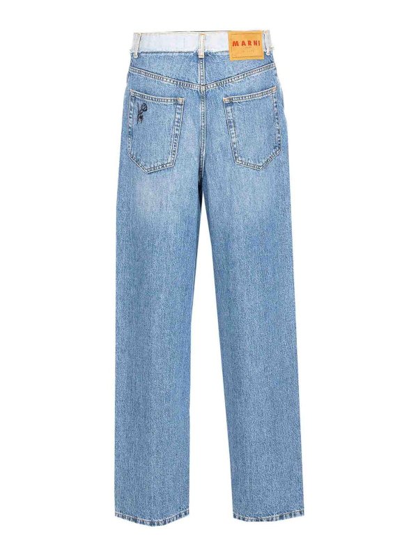 Marni: Jeans évasés online - Jean Bootcut - Bleu