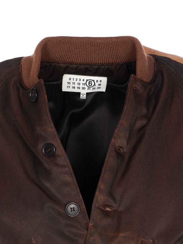Bomber - Marron shop online: MM6 MAISON MARGIELA