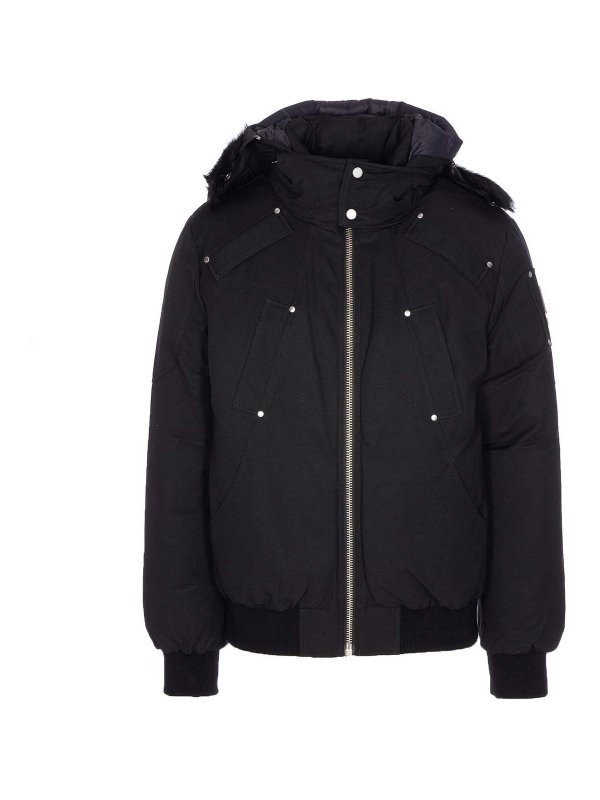 MOOSE KNUCKLES: ボンバージャケット - ボンバージャケット - 黒