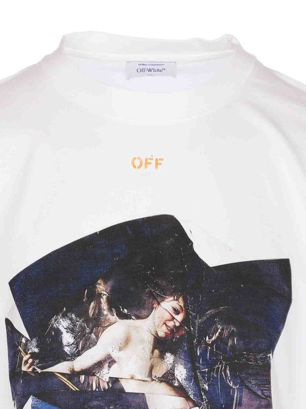 The Best Shops OFF-WHITE: t-shirt - T-shirt Cupid Paper Skate