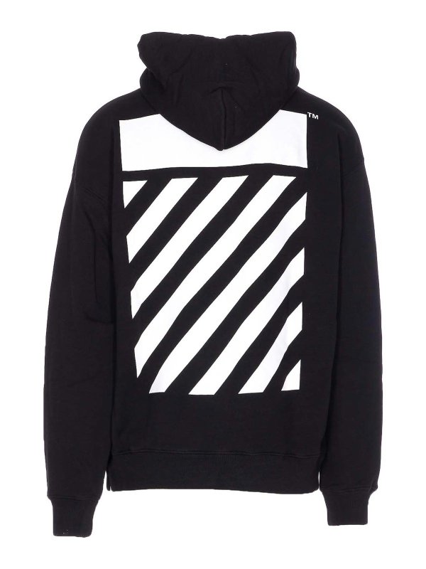 OFF-WHITE: Sweatshirts & Sweaters online - Flannel Diag Skate Hoodie