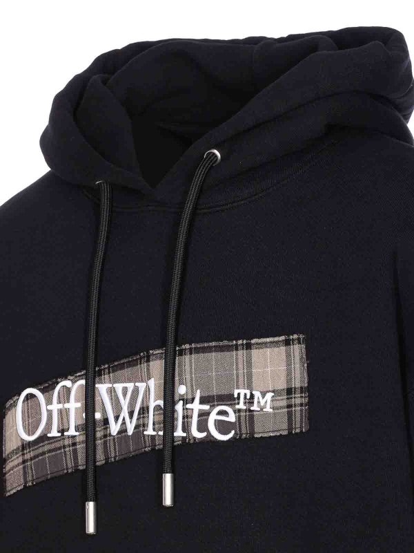 The Best Shops OFF-WHITE: Sweatshirts & Sweaters - Flannel Diag Skate Hoodie