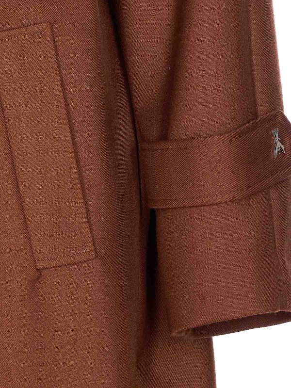 The Best Shops PATRIZIA PEPE: Manteaux courts - Manteau Court - Marron