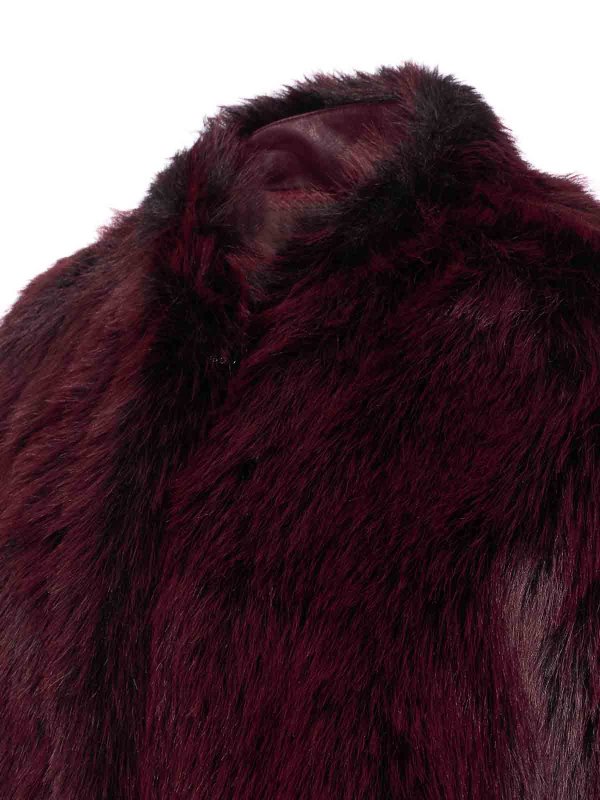 The Best Shops PATRIZIA PEPE: 毛皮＆シアリングコート - 毛皮/ムートンコート - 赤