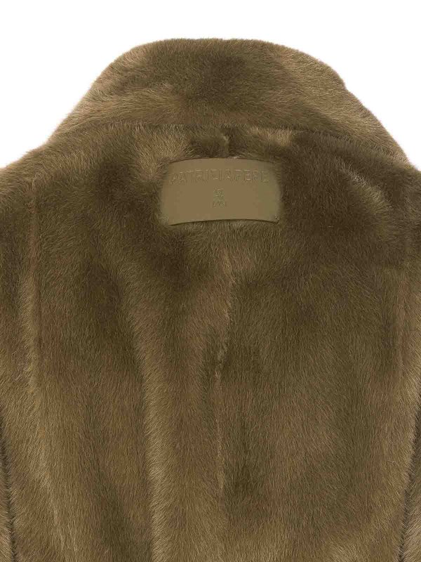 The Best Shops PATRIZIA PEPE: Fourrure - Manteau En Fourrure - Vert