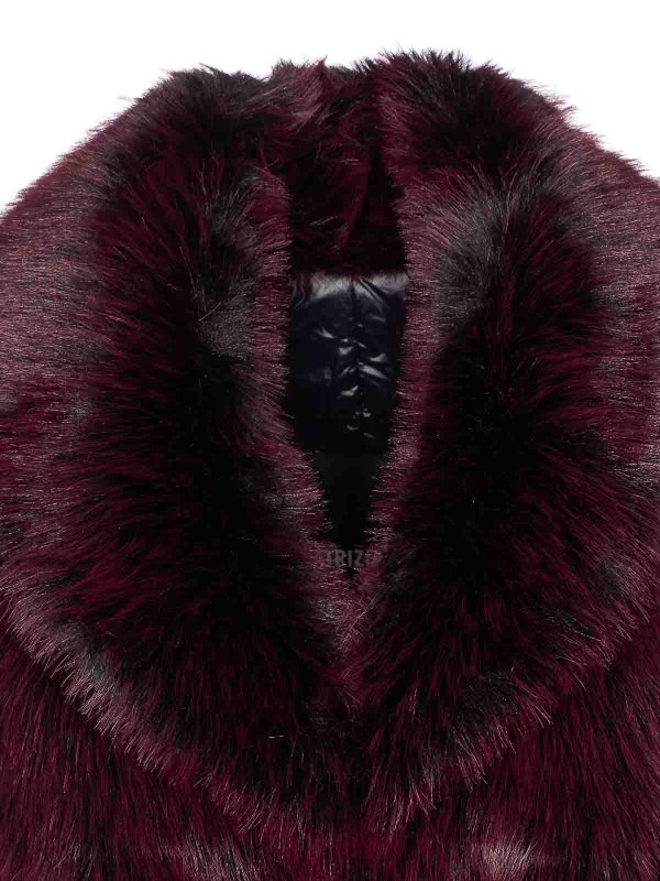 Purple Red Faux Fur Vest shop online: PATRIZIA PEPE