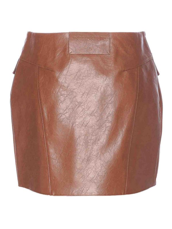 PATRIZIA PEPE: Minifaldas online - Minifalda - Marrón